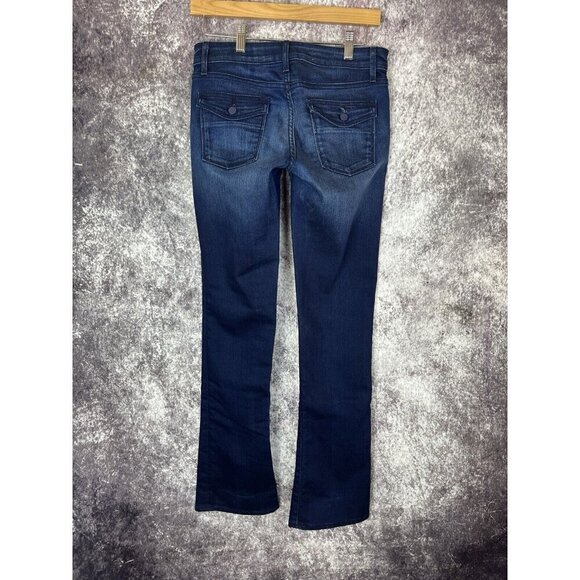 Gap Jeans Womens 25 / 0 r 1969 Blue Skinny Bootcut Low Rise 70s Boho Retro City - Picture 3 of 12